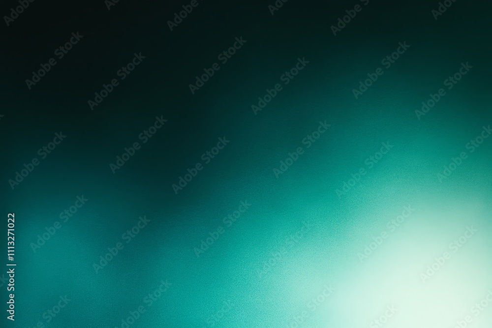 Obraz premium Teal Green Smooth Gradient Background with No Shapes or Patterns