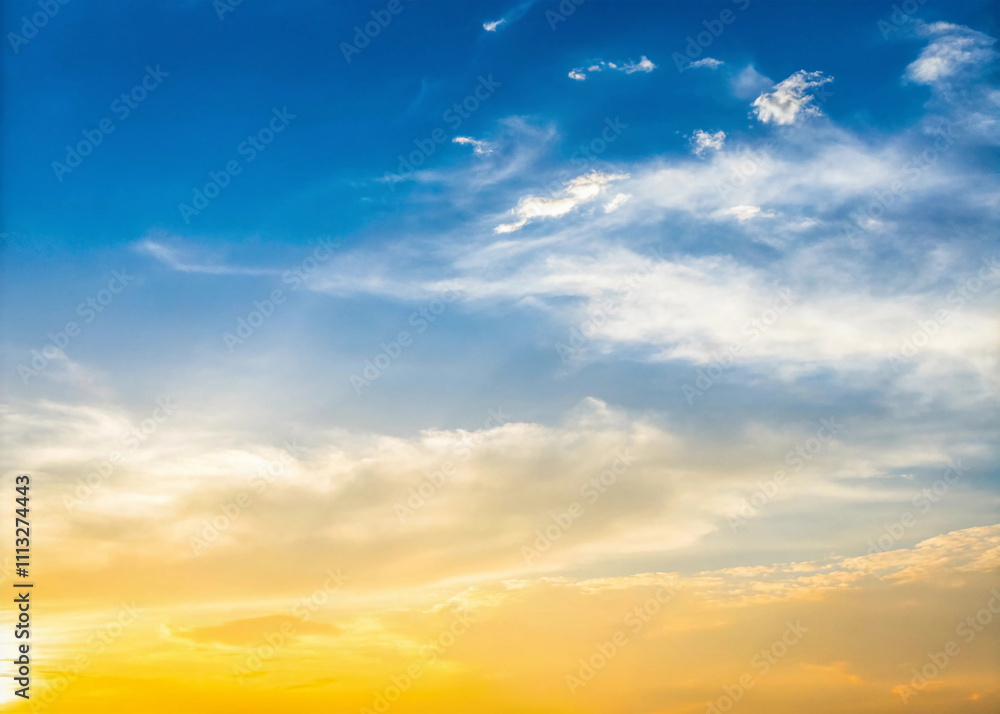 Clear Blue Sky Background With A Few Thin Wispy Clouds Clear Blue Sky Background With A Few Thin Wispy Clouds