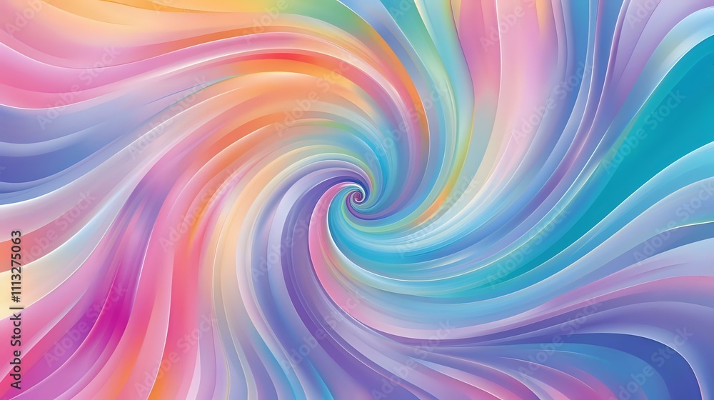Obraz premium Vibrant swirl background with dynamic curves and bright, eye-catching colors.