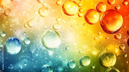 Wallpaper Mural Colorful Liquid Bubbles Abstract Background Image Torontodigital.ca