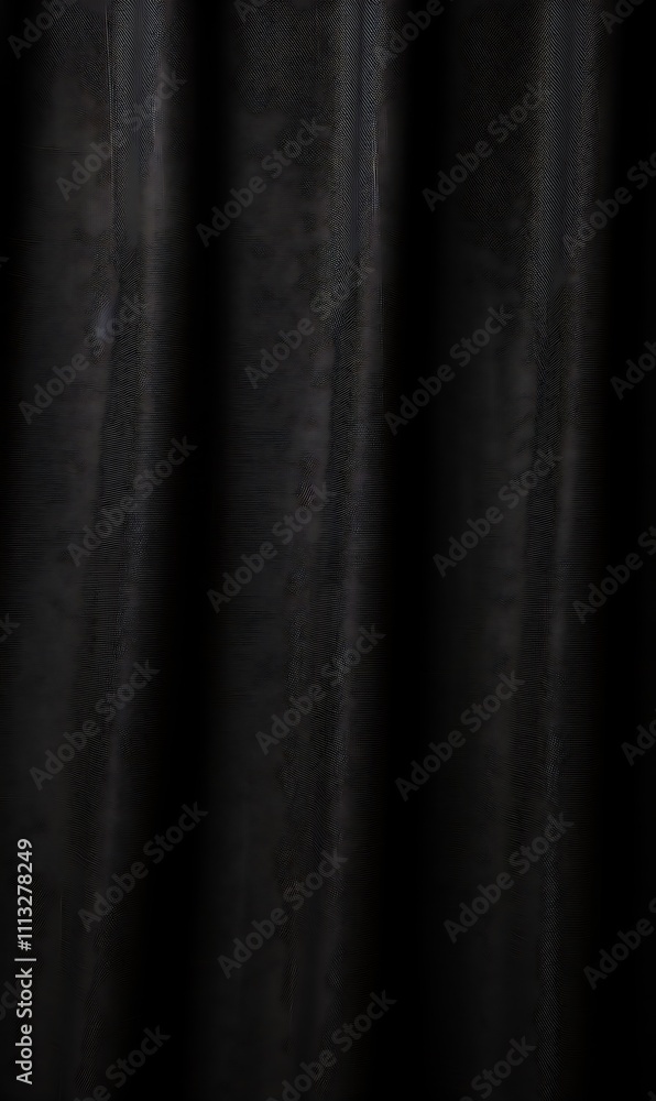 Fototapeta premium Black fabric background. Black cloth texture