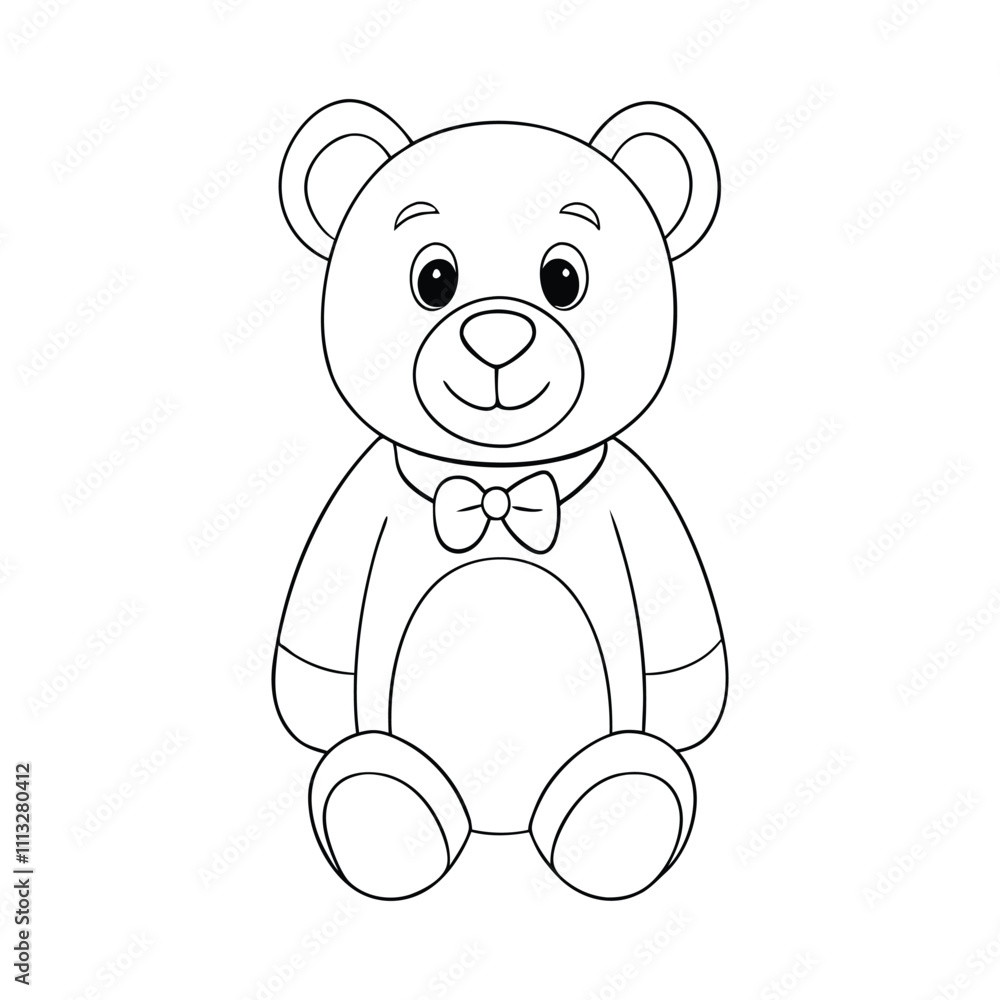 A delightful coloring page featuring a cute teddy bear with a big smile, holding a heart. Perfect for kids to add their favorite colors and spark creativity! A delightful coloring page featuring a cute teddy bear with a big smile, holding a heart. Perfect for kids to add their favorite colors and spark creativity!