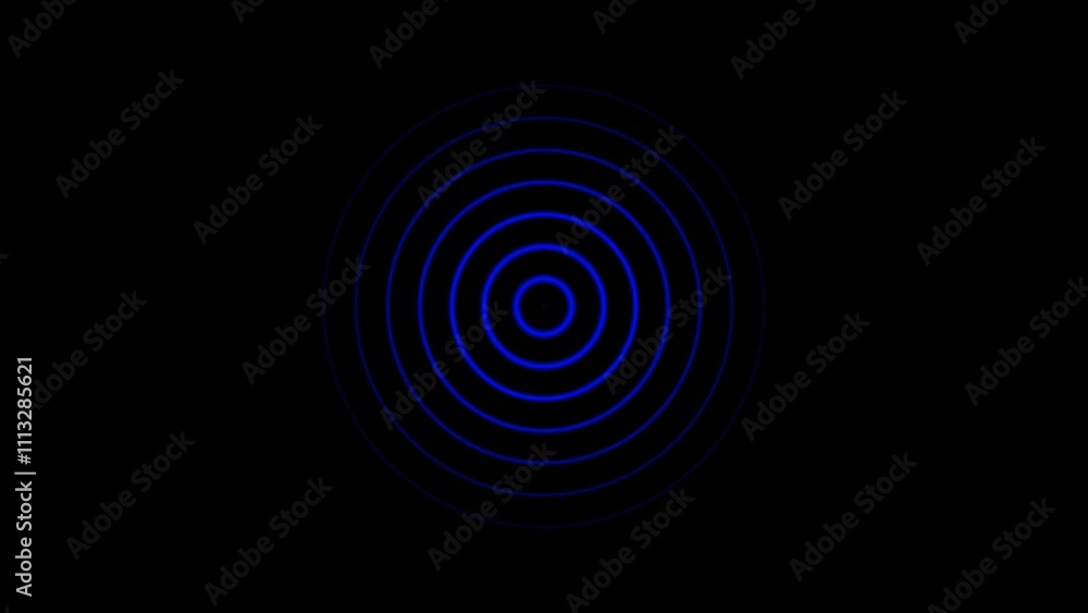 Technology neon circle radio wave screen background 4k illustration. Technology neon circle radio wave screen background 4k illustration.