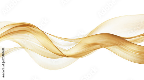 Panel kuchenny z motywem Soft wave of swirling golden smoke transparent background