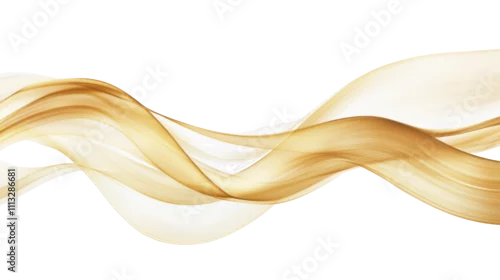 Panel kuchenny z motywem Soft wave of swirling golden smoke transparent background