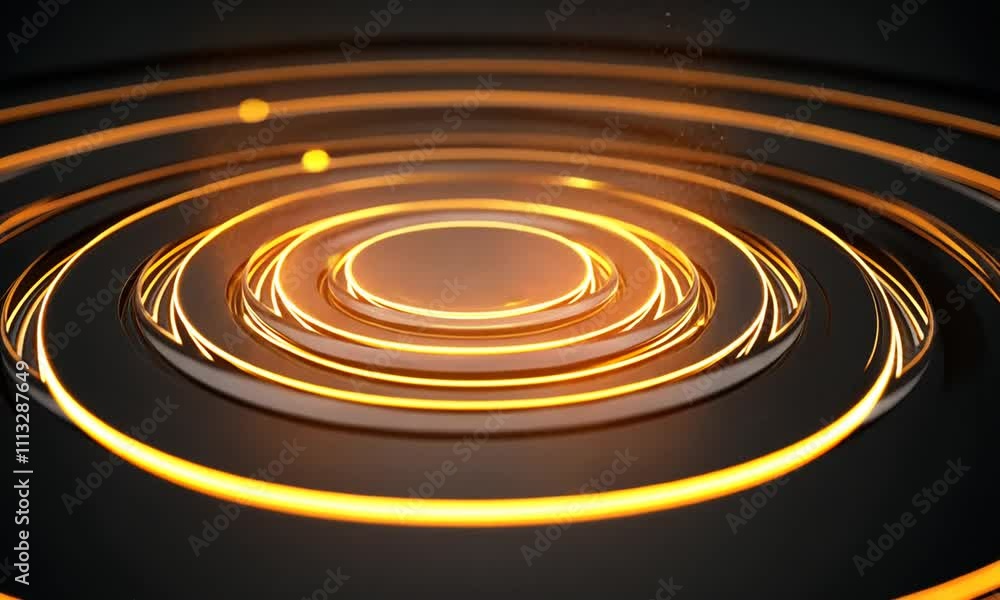 A mesmerizing display of rippling waves with glowing orange accents against a dark background. A mesmerizing display of rippling waves with glowing orange accents against a dark background.