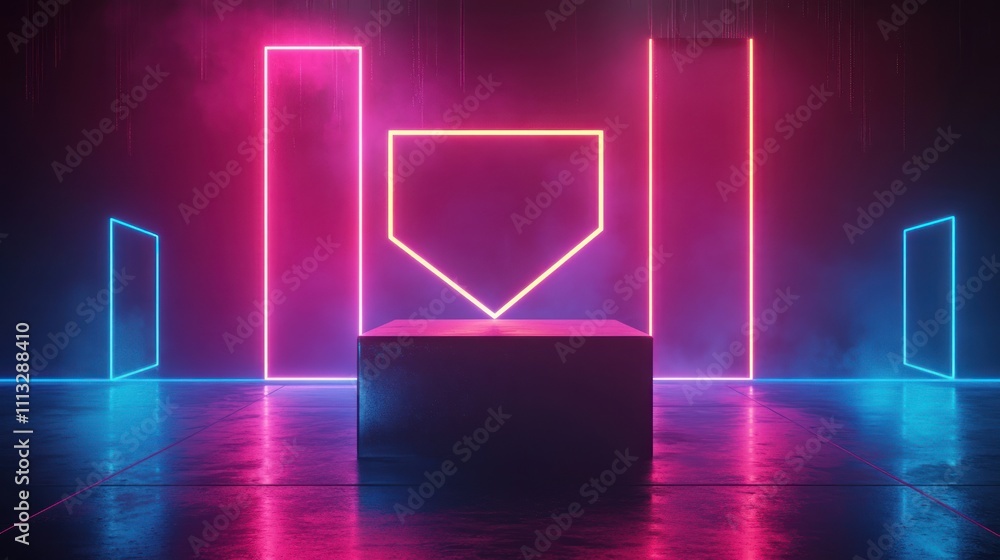 Neon Lights Abstract Background Neon Lights Abstract Background