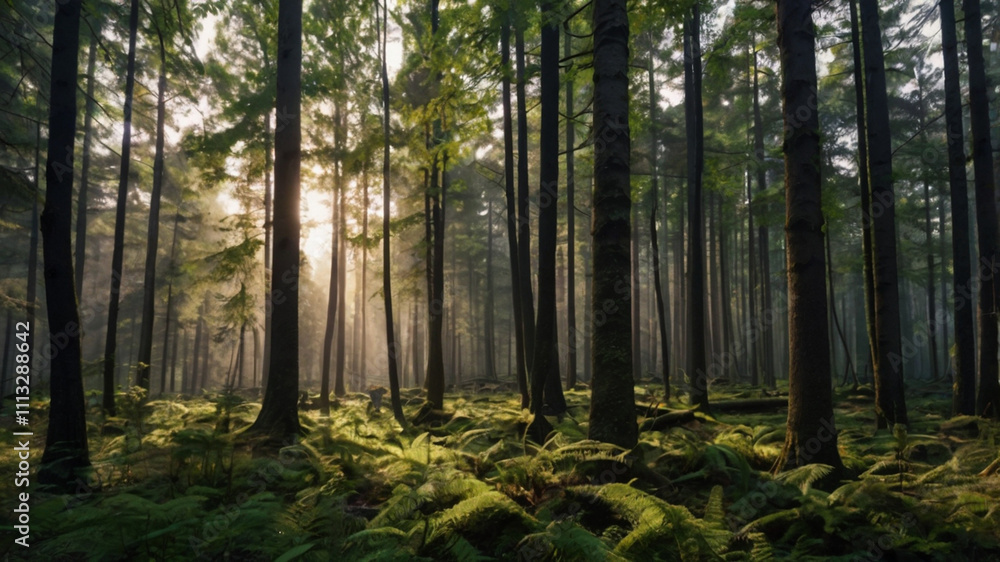 Fototapeta premium morning in the forest