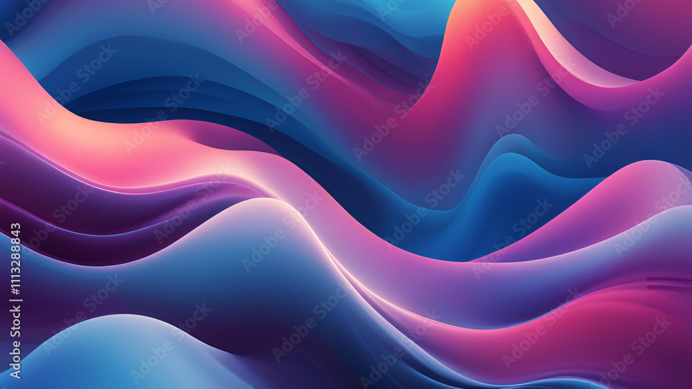 An abstract blue gradient background in 4K, enriched with elegant wave formations An abstract blue gradient background in 4K, enriched with elegant wave formations