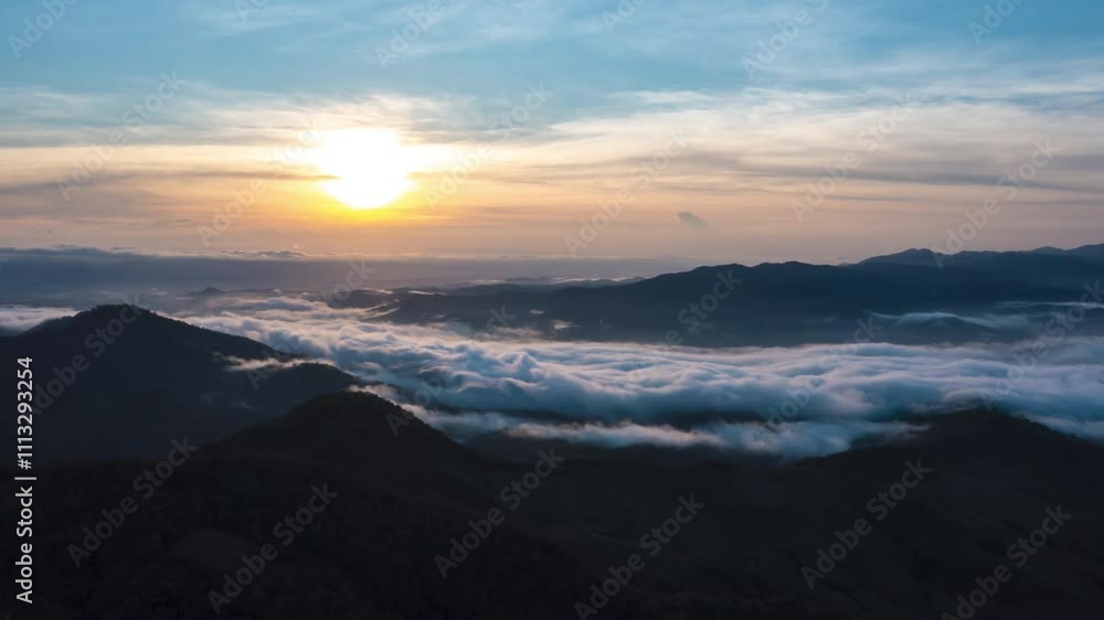 Time lapse morning sunrise and flowing cloud sky motion movement 4k video. Time lapse morning sunrise and flowing cloud sky motion movement 4k video.
