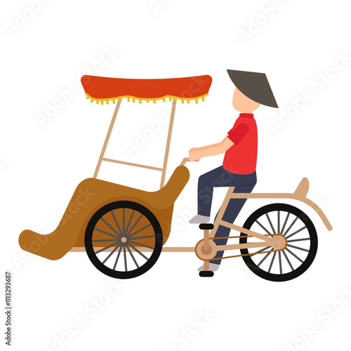Cyclo vietnam Illustration
