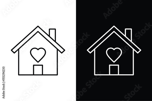 Why We Love Home. The Universal Appeal of House with Heart Icons