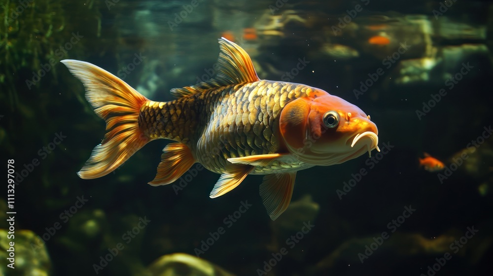 Fototapeta premium Koi Fish in Aquarium