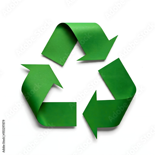 Recycling Symbol, recycle icon, Paper Recycling Symbol, Eco-Friendly Recycling Symbol, Sustainability in Art: Recycling Symbol with Paper and Lush Greenery