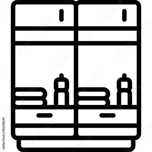 Lockers line icon