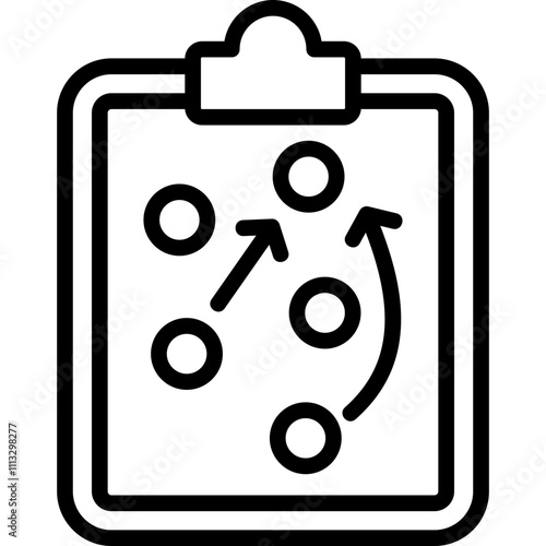 Tactics line icon
