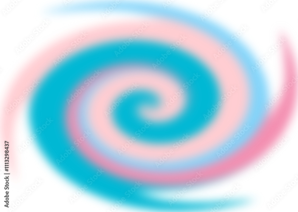 An abstract colorful transparent swirl shape spiral desing element. An abstract colorful transparent swirl shape spiral desing element.