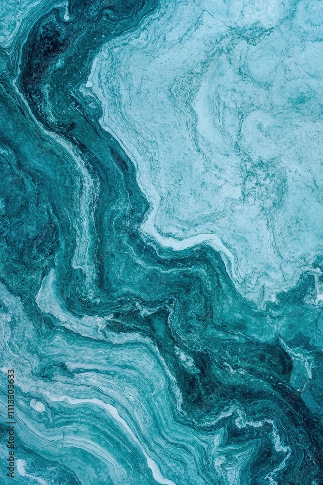 Abstract background with a swirling liquid marble texture in shades of teal and aquamarine Abstract background with a swirling liquid marble texture in shades of teal and aquamarine
