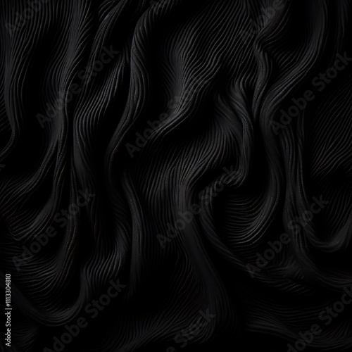 Abstract black background with fabric texture