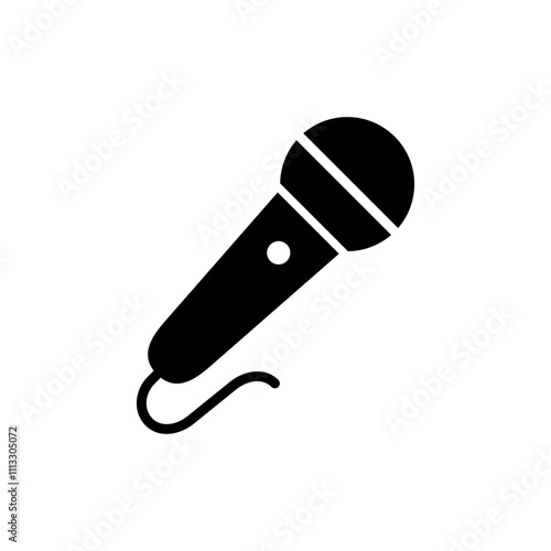 Microphone icon vector. karaoke sign and symbol