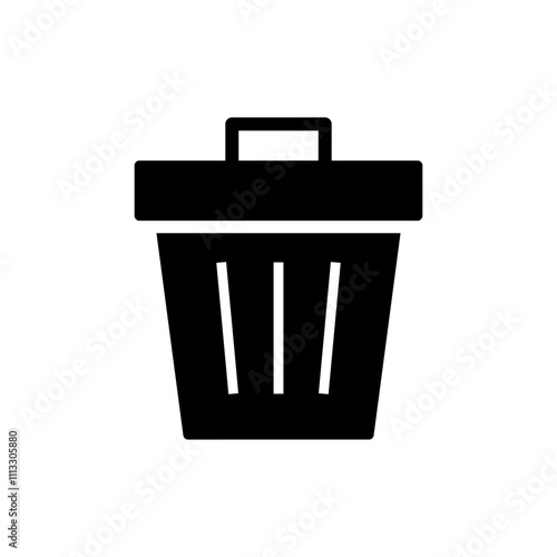 Trash icon vector. trash can icon. delete sign and symbol.