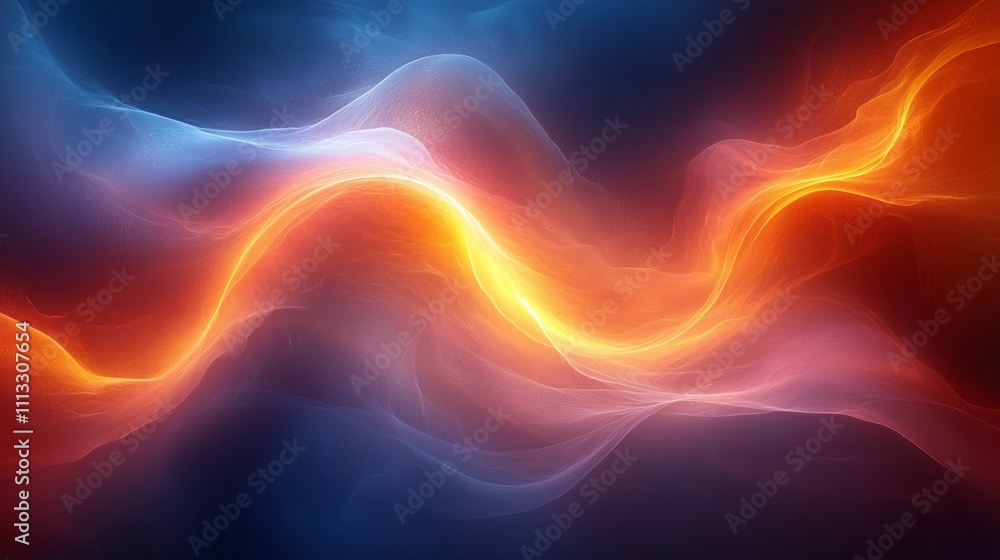 Obraz premium abstract bright and smooth golden light, neon abstract background
