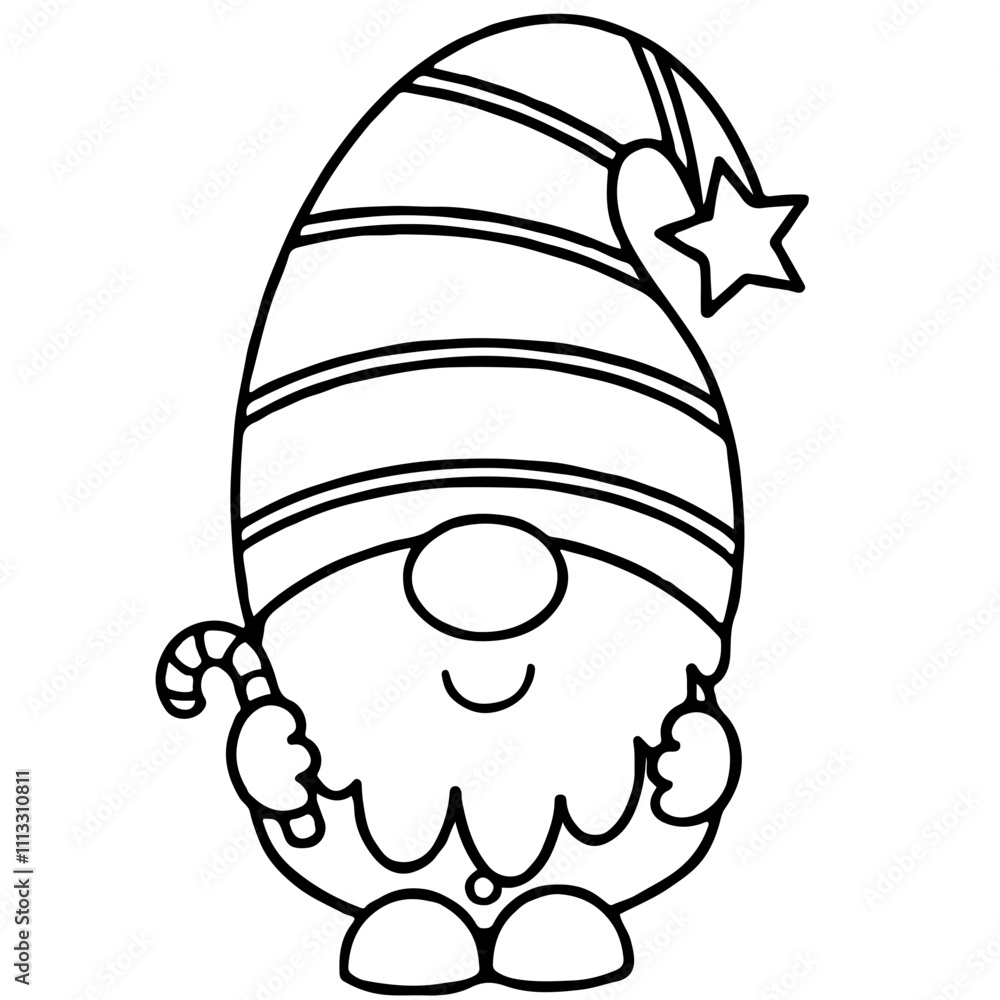 santa claus and candy hand drawn santa claus and candy hand drawn