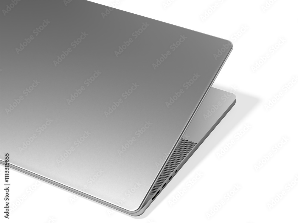 Back View of Blank Laptop Mockup for Branding Design Back View of Blank Laptop Mockup for Branding Design