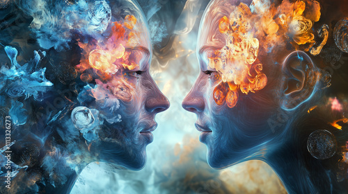 Emotions and feelings of human being