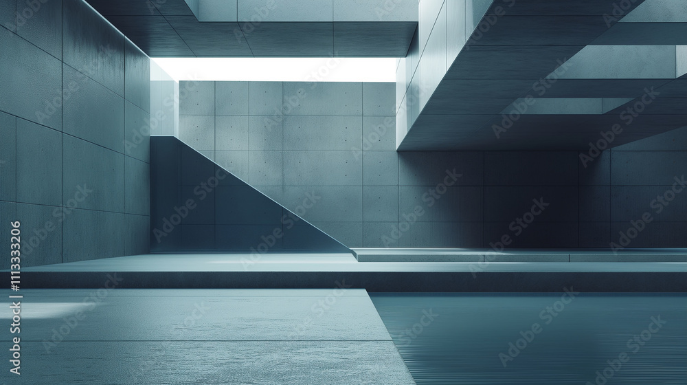 Fototapeta premium 3d render of a modern architecture