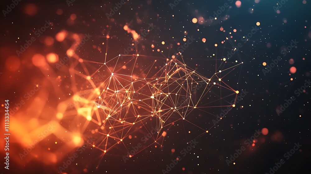 Abstract plexus background with glowing particles and lines. Abstract plexus background with glowing particles and lines.