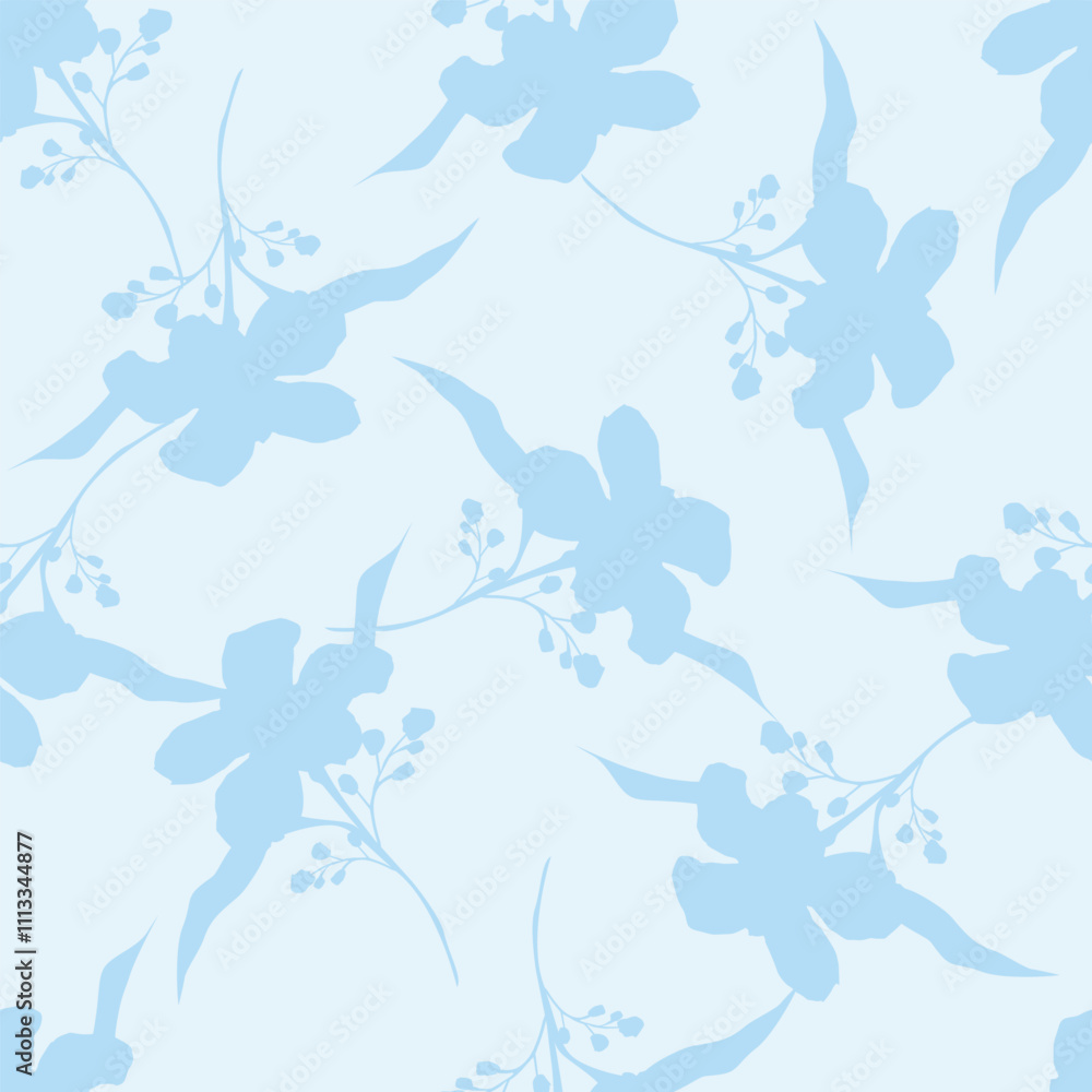 Seamless Daisy Floral Ditsy Pattern In Vector Seamless Daisy Floral Ditsy Pattern In Vector