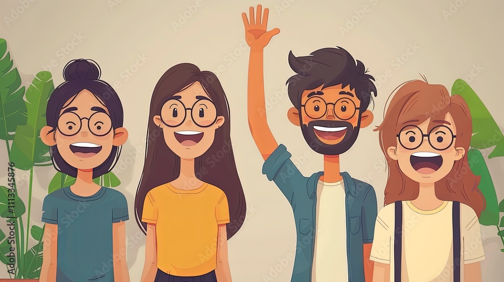Young entrepreneurs high-fiving each other after a successful pitch Young entrepreneurs high-fiving each other after a successful pitch