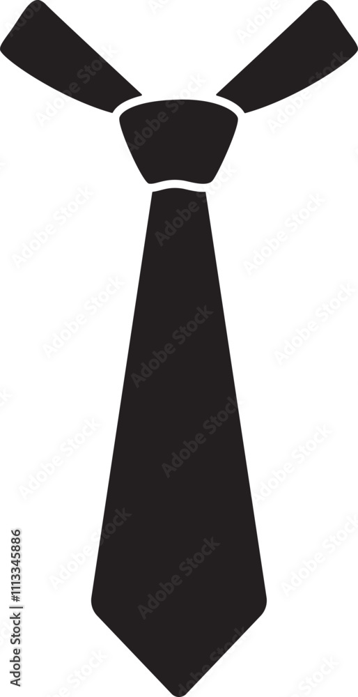 The necktie and neckcloth symbols isolated on a white background. The necktie and neckcloth symbols isolated on a white background.