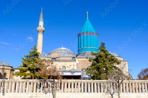 Bild auf Leinwand Mevlana Museum during winter located in Konya