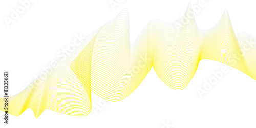 Glowing waveform frequency futuristic energy sound waves technology concept background. Abstract background wave line in vector business texture. Pattern line blend curve flow futuristic background.