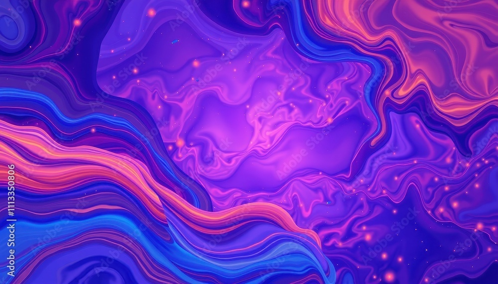 Abstract Swirling Purple Blue Pink Cosmic Nebula Abstract Swirling Purple Blue Pink Cosmic Nebula