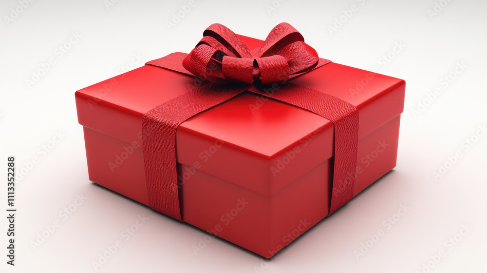 vibrant red gift box with textured ribbon and bow, perfect for celebrations and holidays. This festive present adds joy and excitement to any occasion vibrant red gift box with textured ribbon and bow, perfect for celebrations and holidays. This festive present adds joy and excitement to any occasion
