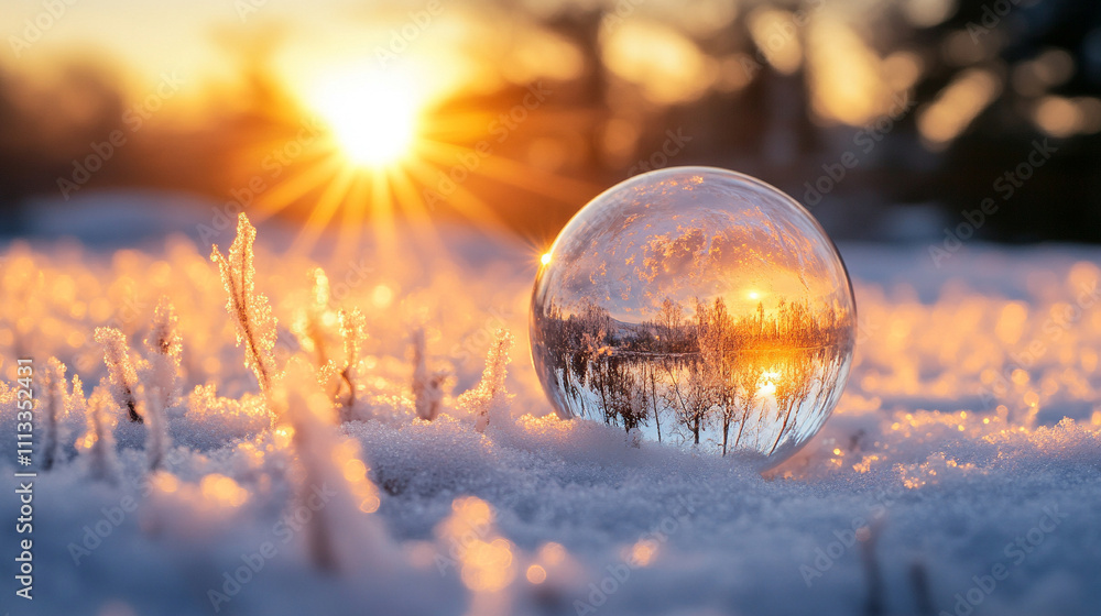 crystal glass globe on a snowy winter background symbolizes global unity environmental harmony and the fragility of the Earth showcasing the beauty of nature and the importance of sustainability crystal glass globe on a snowy winter background symbolizes global unity environmental harmony and the fragility of the Earth showcasing the beauty of nature and the importance of sustainability