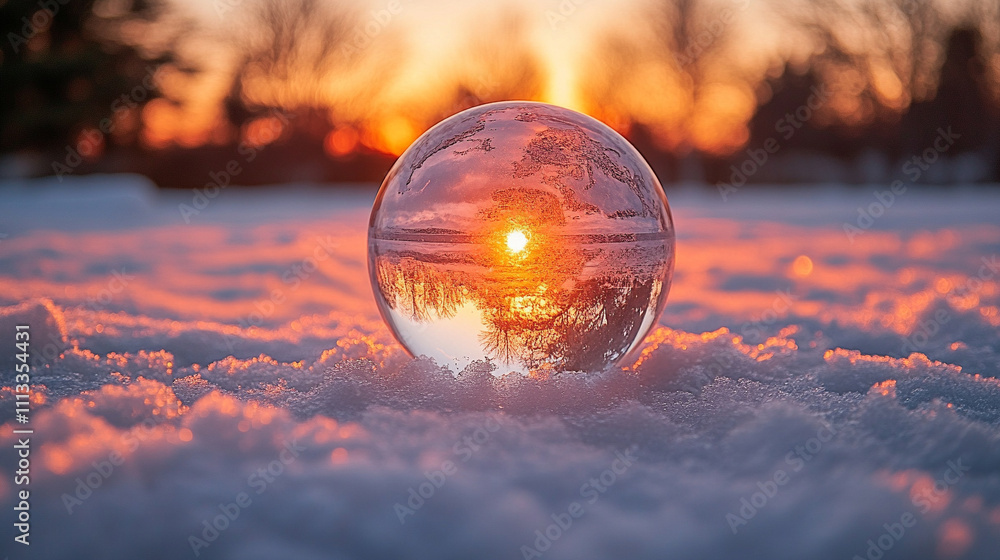 crystal glass globe on a snowy winter background symbolizes global unity environmental harmony and the fragility of the Earth showcasing the beauty of nature and the importance of sustainability crystal glass globe on a snowy winter background symbolizes global unity environmental harmony and the fragility of the Earth showcasing the beauty of nature and the importance of sustainability