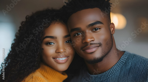 buy new house, home ownership, young couple standing near their new property