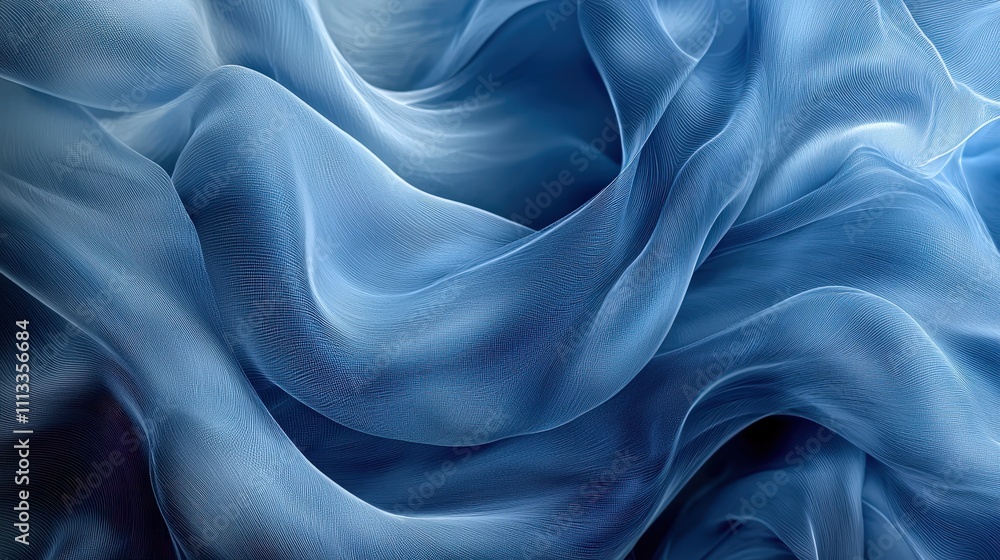 Fototapeta premium Elegant Floating Fabric Background with Gentle Waves