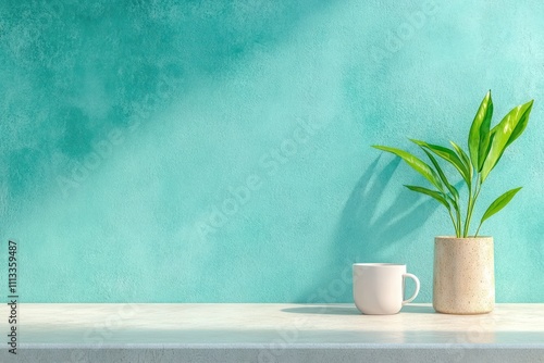 Blank Wall Mockup for Displaying Artwork or Design - Minimalistic Interior Background for Presentations and Advertisements