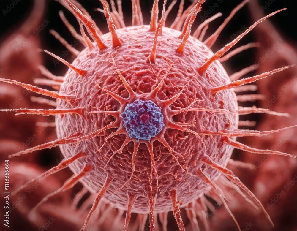 Virus Bacteria Scientific Image for Medical and Educational Projects