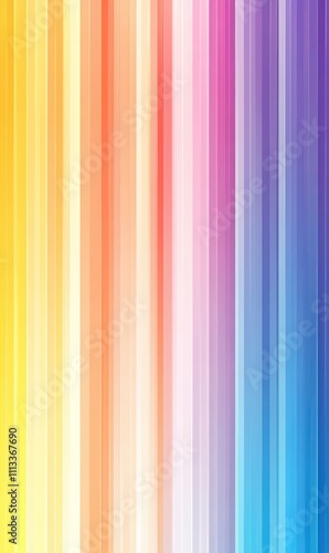 Abstract rainbow vertical stripes background.