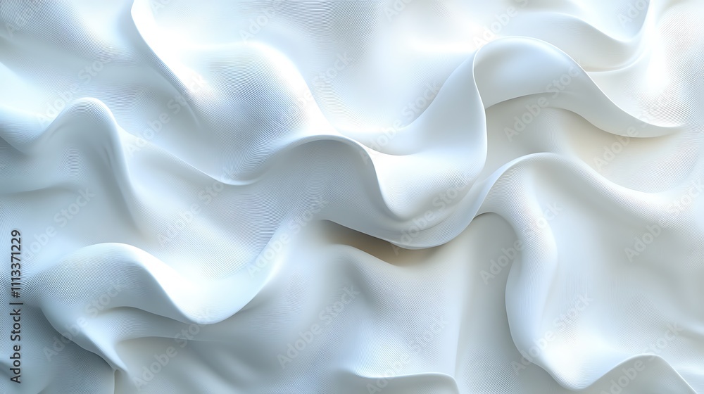 Obraz premium Abstract white wavy texture background. (1)