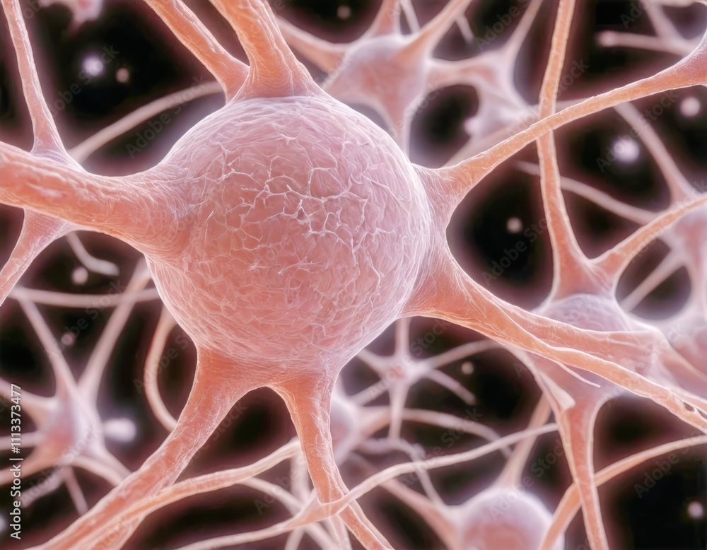 Neurons High-Quality Scientific Image for Neuroscience and Medical Studies