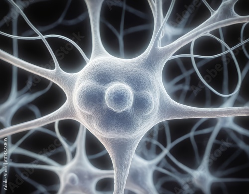 Obraz na płótnie Neurons High-Quality Scientific Image for Neuroscience and Medical Studies w salonie