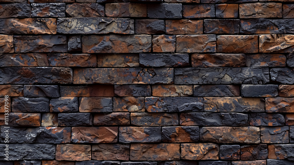 Obraz premium Brick Wall Backgrounds: Rustic and textured backgrounds featuring brick walls, often used for industrial or vintage settings.