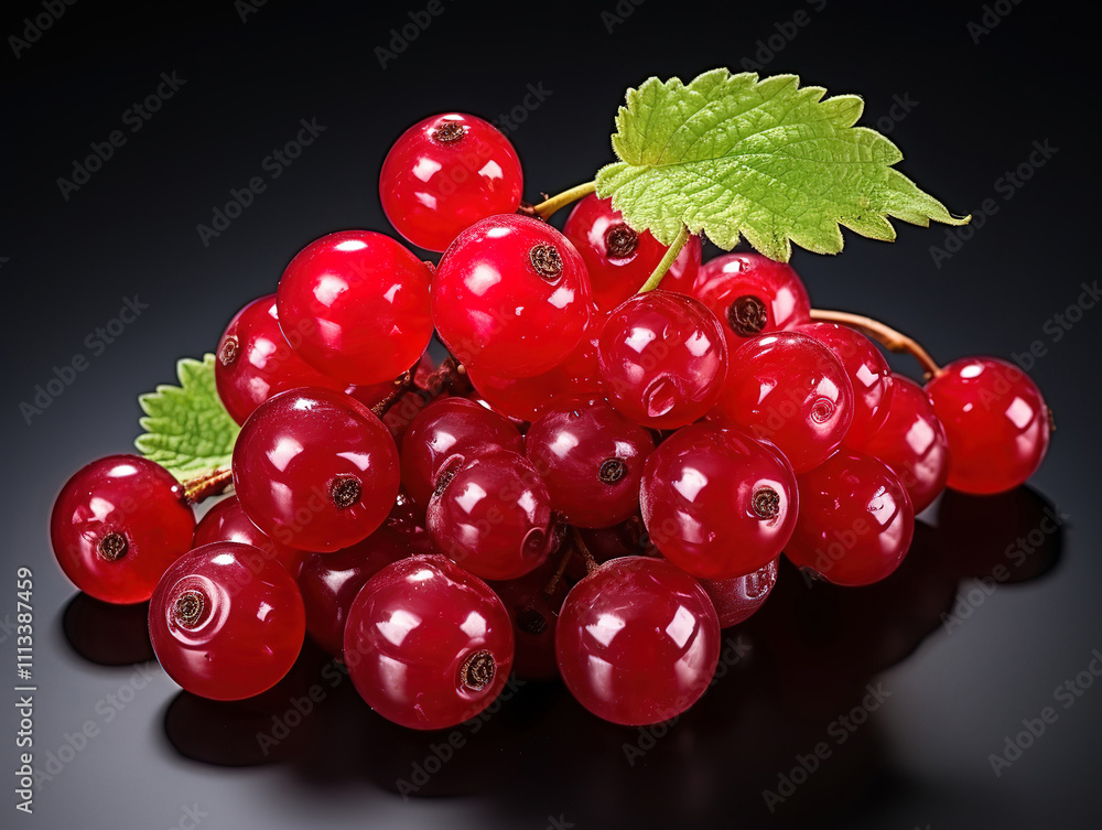 Red Currants Isolated on White Background Red Currants Isolated on White Background